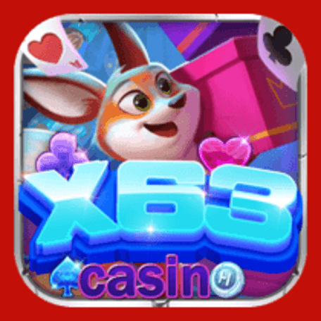 Imagem promocional da X63 CASINO mostrando a plataforma e suas vantagens